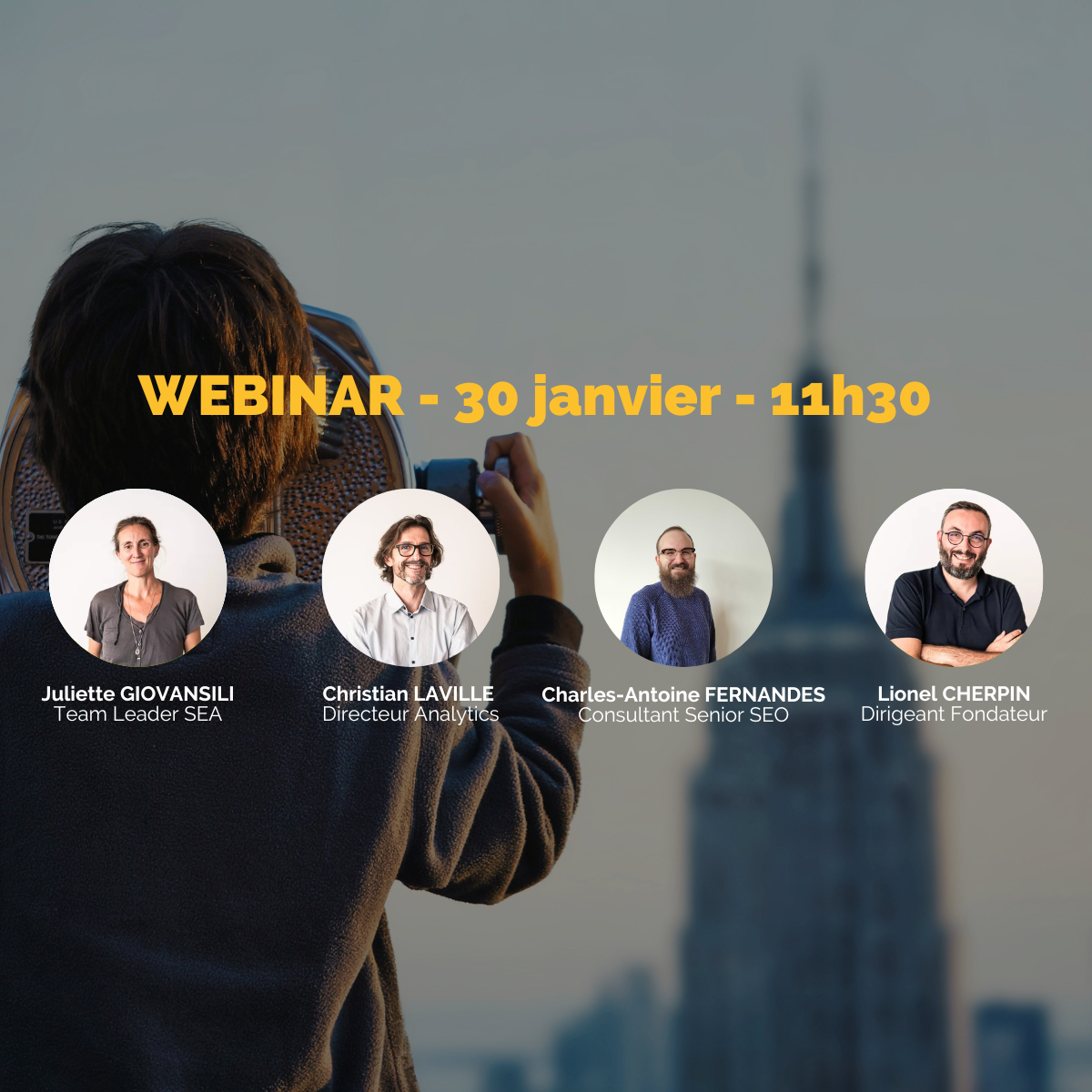 Webinar “SEO, Média & Data : quelle feuille de route 2025 privilégier à l’ère de l’IA ?”